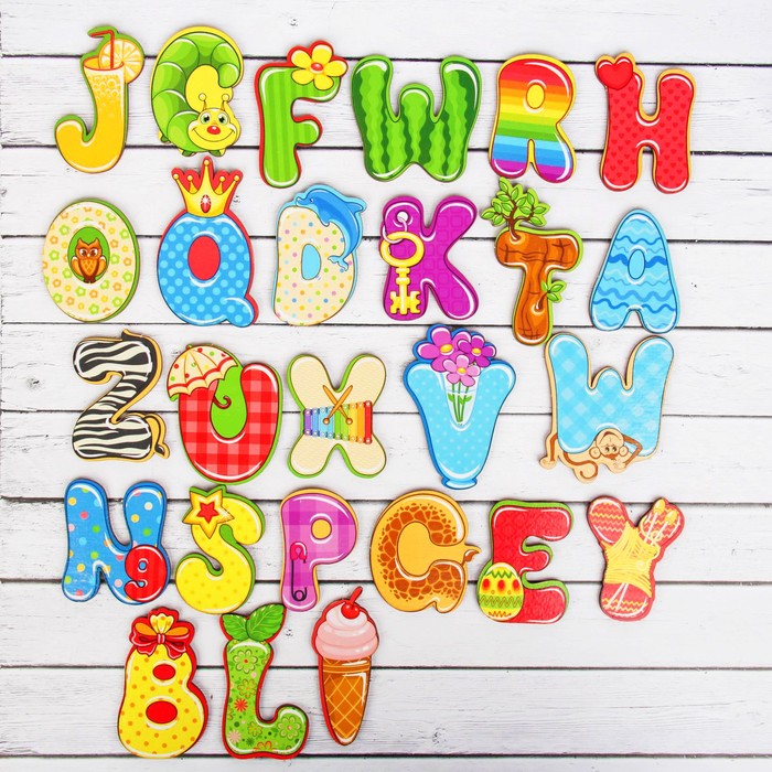 Алфавит английский «Весёлый», буква 5 × 6 см