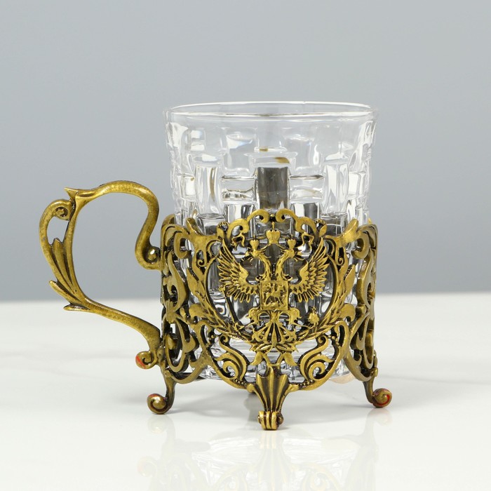 Подстаканник со стаканом "Босс Всея Руси" Без подарочной упаковки