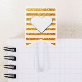 

Декоративная скрепка для скрапбукинга «Дороже золота», 5,5 × 9 см