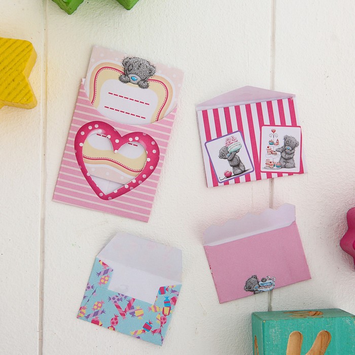 Me To You Набор декоративных мини-конвертиков "Время сладостей", 11 х 13,5 см