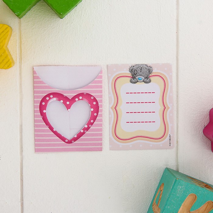 Me To You Набор декоративных мини-конвертиков "Время сладостей", 11 х 13,5 см