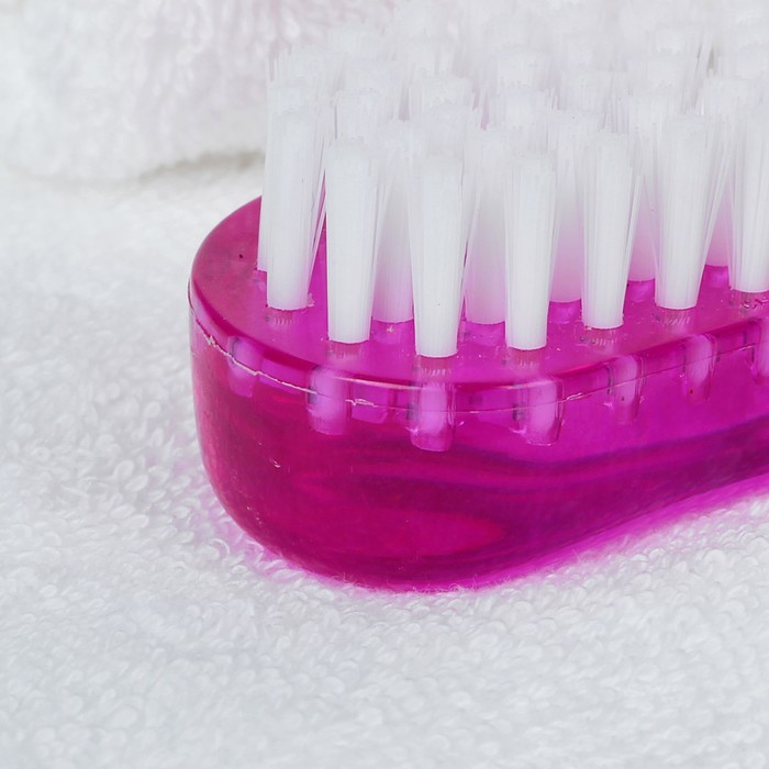 Щётка для маникюра и педикюра, 7,5*4см, цвет МИКС