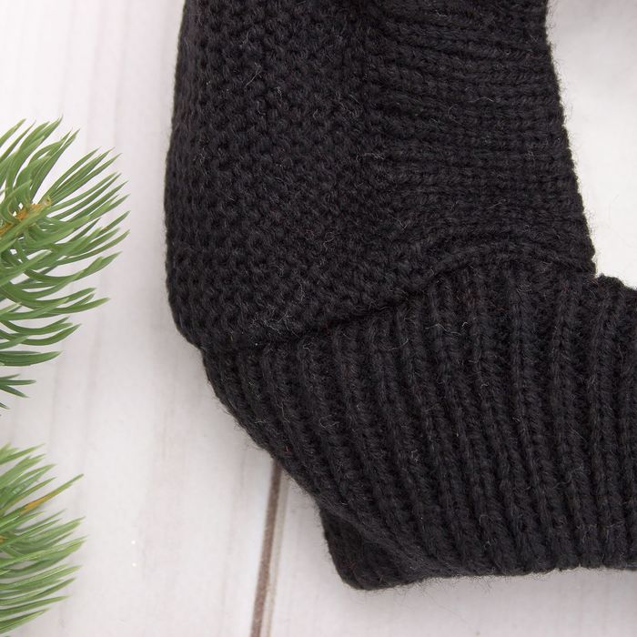 Шапка-шлем детская, размер 48, цвет чёрный