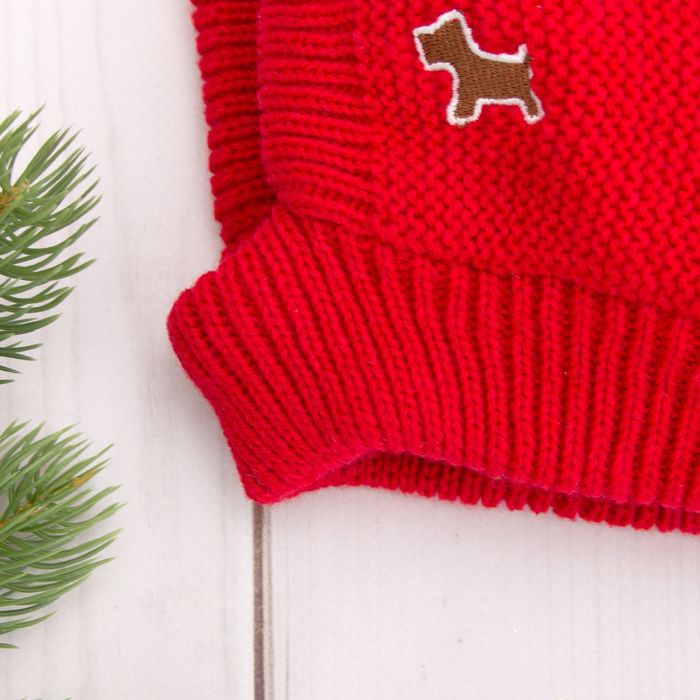 Шапка-шлем детская, размер 48, цвет красный