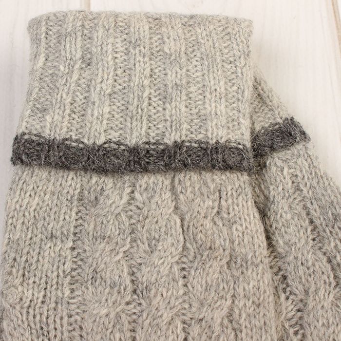 Перчатки женские "Далия", размер 16 (р-р произв. 8), цвет серый