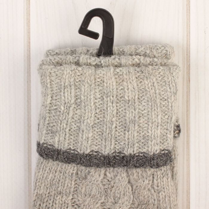 Перчатки женские "Далия", размер 16 (р-р произв. 8), цвет серый