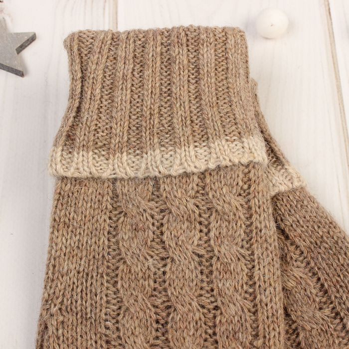 Перчатки женские "Далия", размер 16 (р-р произв. 8), цвет бежевый