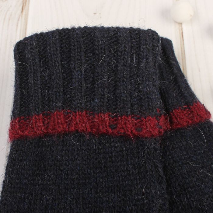 Перчатки женские "Далия", размер 16 (р-р произв. 8), цвет тёмно-синий