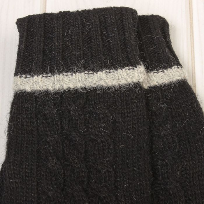 Перчатки женские "Далия", размер 16 (р-р произв. 8), цвет чёрный