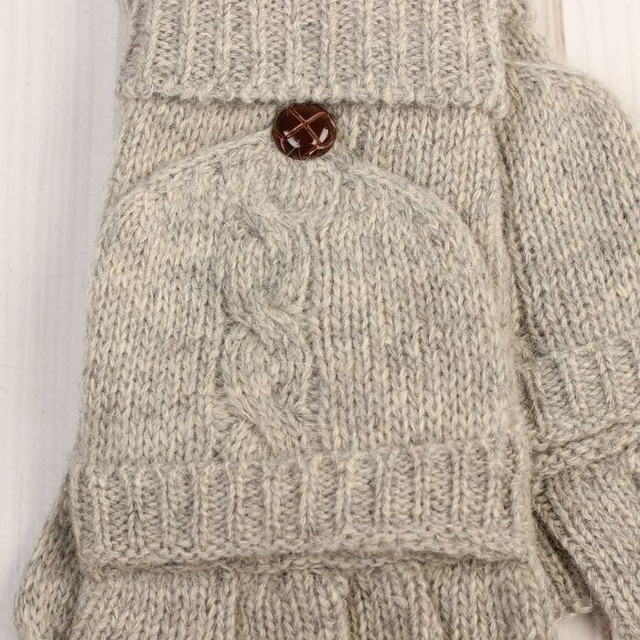 Митенки женские "Далия", размер 16 (р-р произв. 8), цвет серый