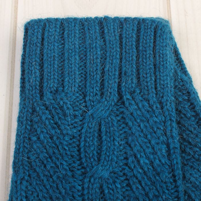 Митенки женские «Амалия», р. 16 (произв. р. 8), цвет тёмно-синий