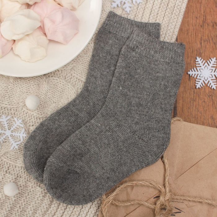 Носки десткие тёплые Collorista "Калейдоскоп", размер 12 (18-20), цвет серый