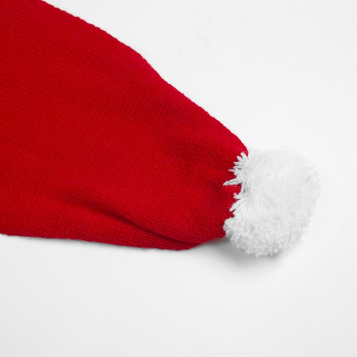 Комплект для девочки (шапка, шарф), размер 50, цвет красный