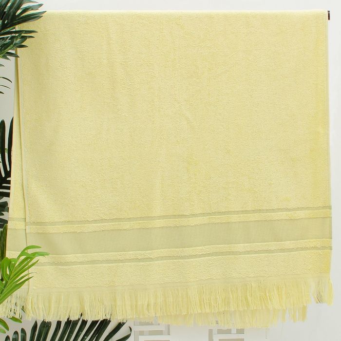 Полотенце махровое Gulan 70*130 фисташка Бамбук 100%. 400 гр/м.