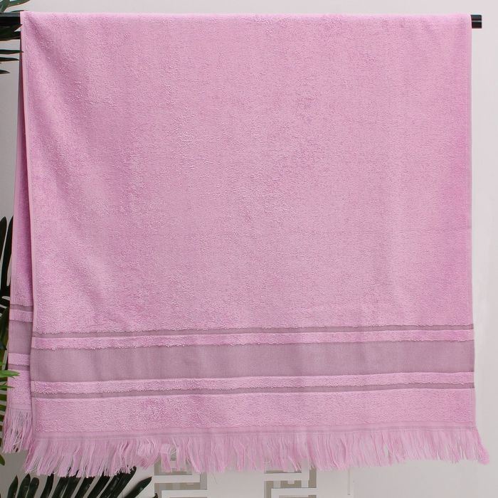 Полотенце махровое Gulan 70*130 сирень  Бамбук 100%. 400 гр/м.