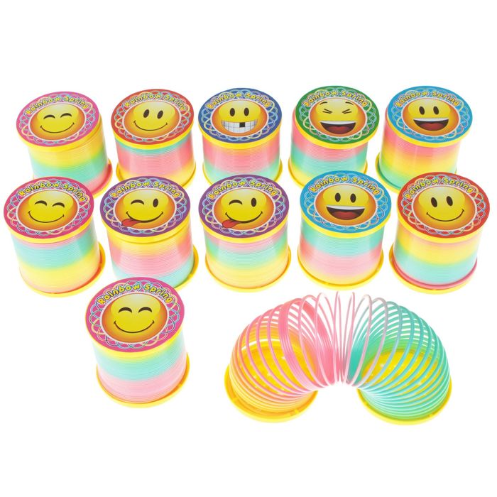 Пружинка-радуга "Смайл", цвета МИКС