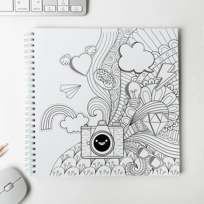 Смешбук на гребне "Мои лучшие моменты жизни", твёрдая обложка, 20 х 20 см, 40 листов