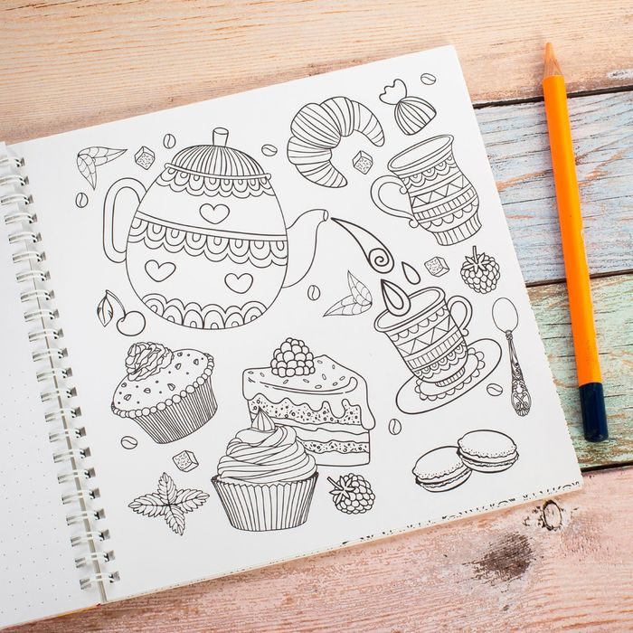 Смешбук на гребне "Кулинарная книга моих вкусных рецептов", твёрдая обложка, 20 х 20 см, 40 листов