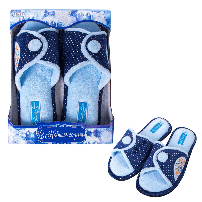 Обувь домашняя женская "С Новым годом", размер 36/37