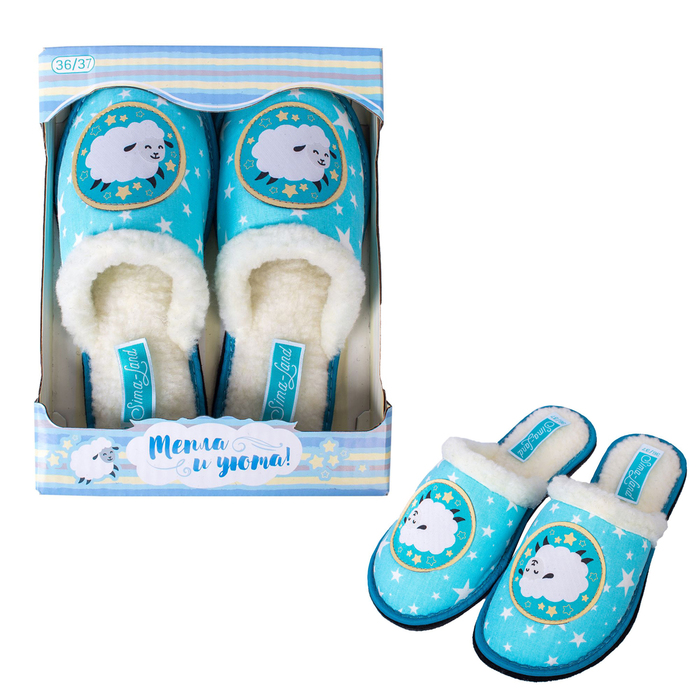 Обувь домашняя женская "Тепла и уюта", размер 36/37