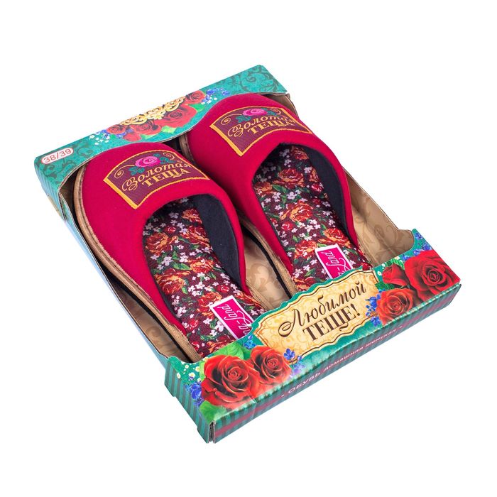 Обувь домашняя женская "Любимой теще", размер 38/39