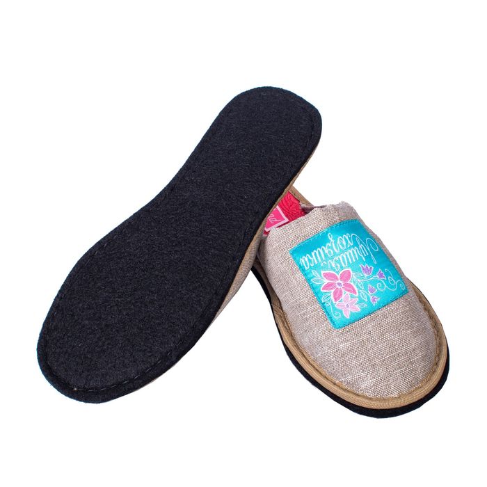 Обувь домашняя женская "Лучшей хозяйке", размер 38/39