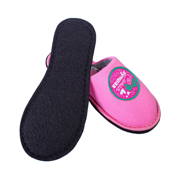 Обувь домашняя женская "Любимой доченьке!", размер 38/39