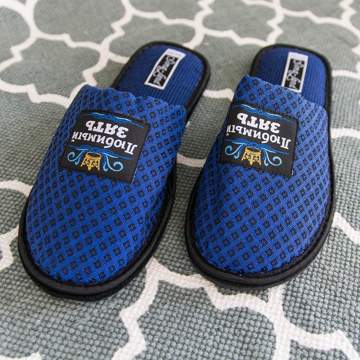 Обувь домашняя мужская "Любимому зятю", размер 40/41