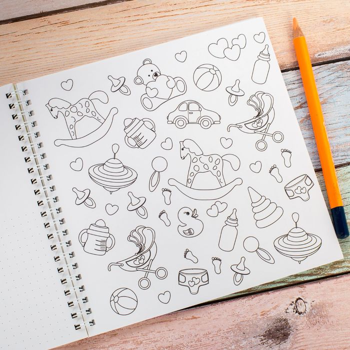 Смешбук на гребне "История нашего счастья", твёрдая обложка, 20 х 20 см, 40 листов