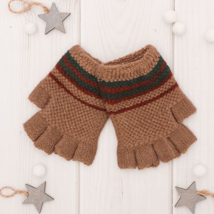 Митенки шерстяные для мальчиков Collorista "Барт", размер 14 (р-р произв. 16*7 см)