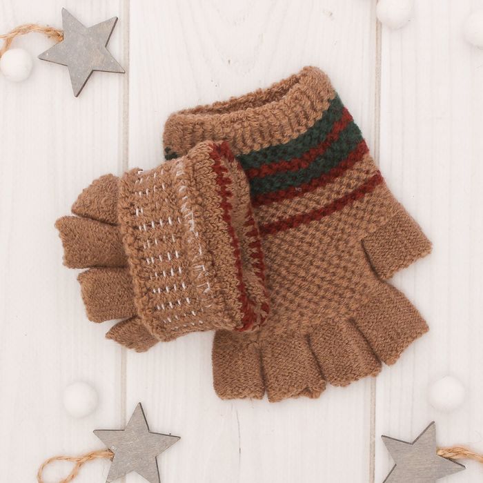 Митенки шерстяные для мальчиков Collorista "Барт", размер 14 (р-р произв. 16*7 см)