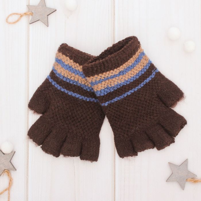 Митенки шерстяные для мальчиков Collorista "Марти", размер 14 (р-р произв. 16*7 см)