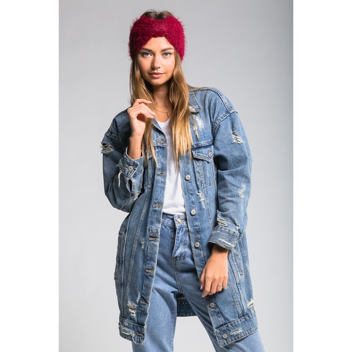 Повязка женская "Аиша", размер 54-56, цвет бордовый