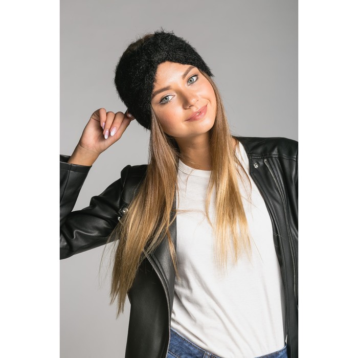 Повязка женская "Аиша", размер 54-56, цвет чёрный