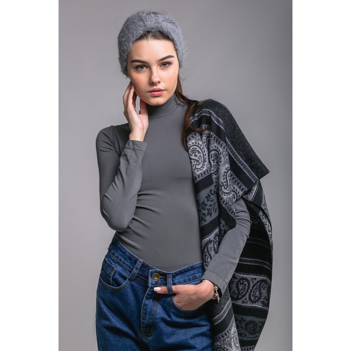 Повязка женская "Аиша", размер 54-56, цвет серый