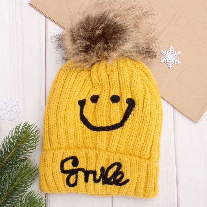 Комплект для девочки, зимний с подкладкой, возраст 3–5 лет, жёлтый