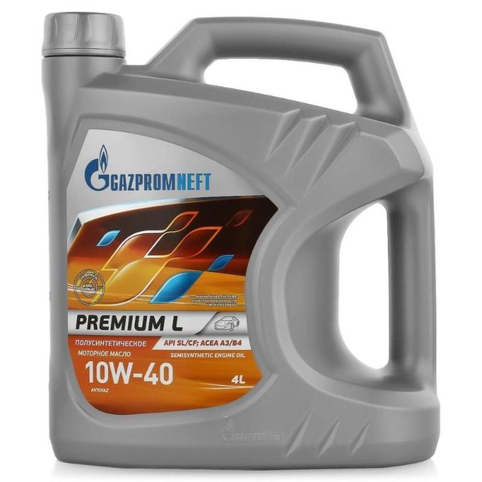 масло моторное полусинтетическое gazpromneft premium l 10w 40 1 л Масло моторное Gazpromneft Premium L 10W-40, 5 л