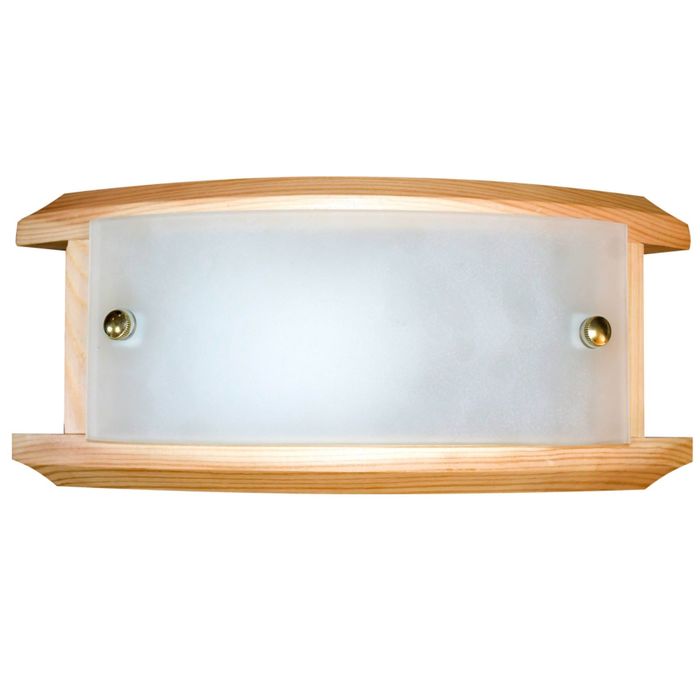 Светильник настенно-потолочный "Полесье" М39 1 лампа Е27 40W матовый белый,сосна,золото 26, 25886