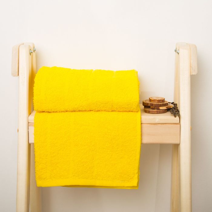 Полотенце махровое Spany Road цв.желтый 130х70, 300г/м, хл100%