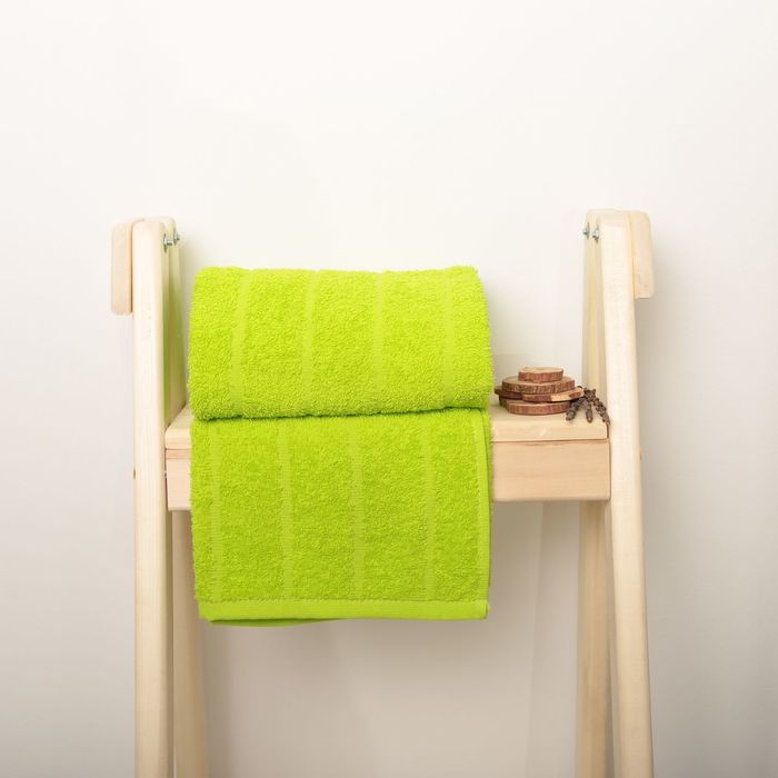 Полотенце махровое Spany Road цв.лайм 50х90, 300г/м, хл100%