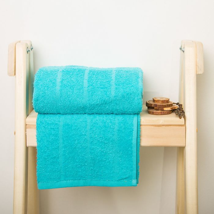 Полотенце махровое Spany Road цв.бирюзовый 50х90, 300г/м, хл100%
