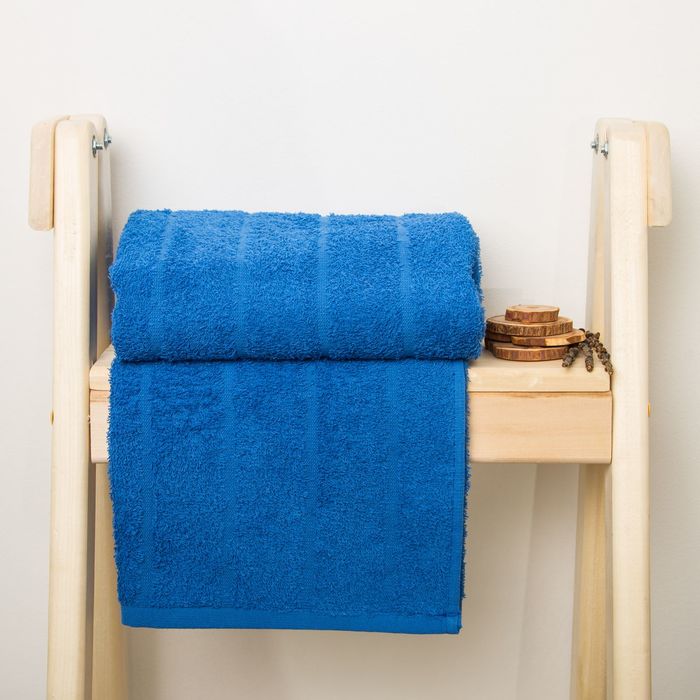 Полотенце махровое Spany Road цв.синий 50х90, 300г/м, хл100%