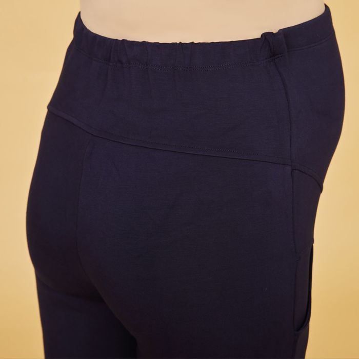 Легинсы тёплые для беременных (высокие), размер 44-46 (L), цвет тёмно-синий