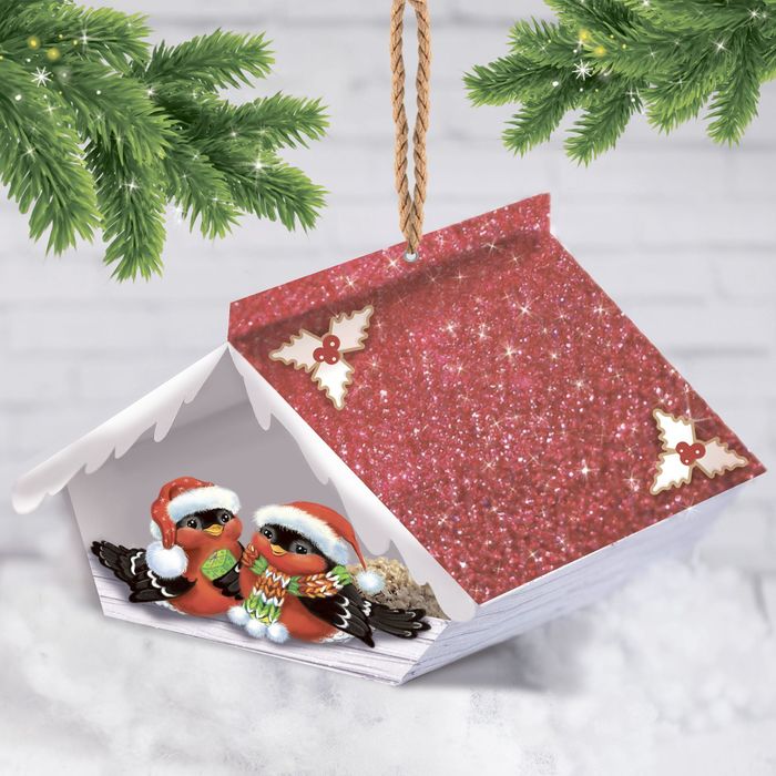 Домик новогодний «Уголок природы», набор для создания, 29,5 × 29,5 см