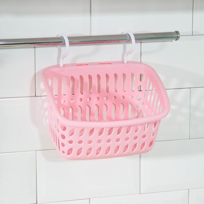 Корзина для хранения с крючками, цвет МИКС