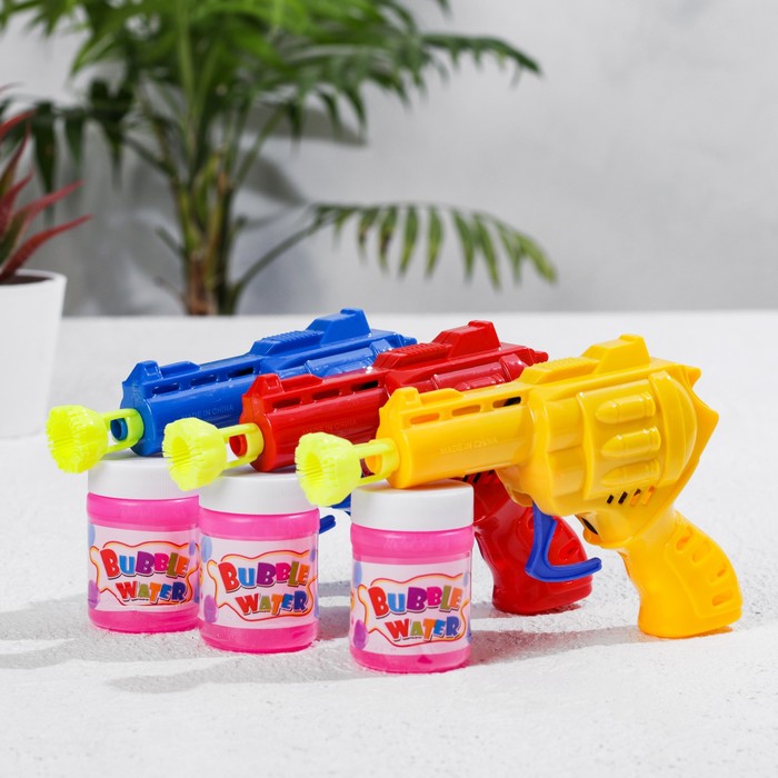 Мыльные пузыри "Револьвер", цвета МИКС