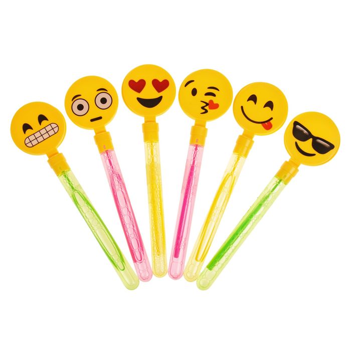 Мыльные пузыри "Крутой смайл" трещётка, МИКС