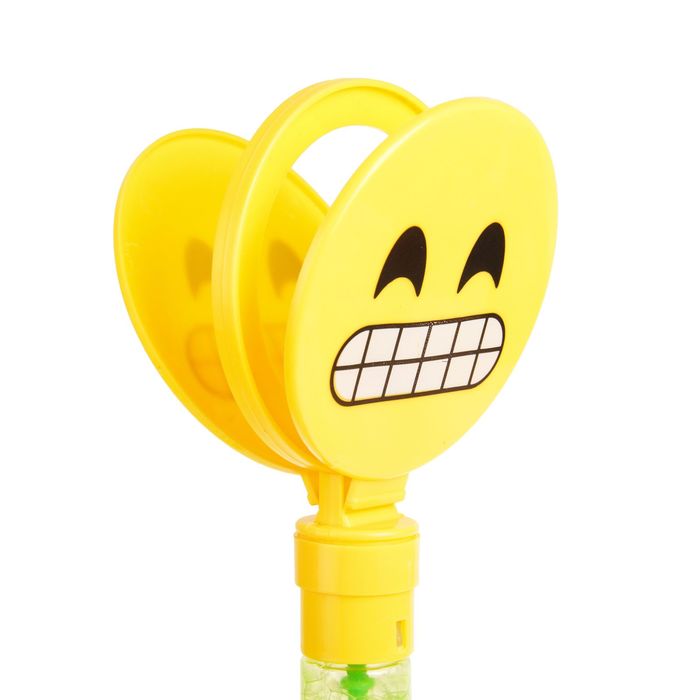 Мыльные пузыри "Крутой смайл" трещётка, МИКС