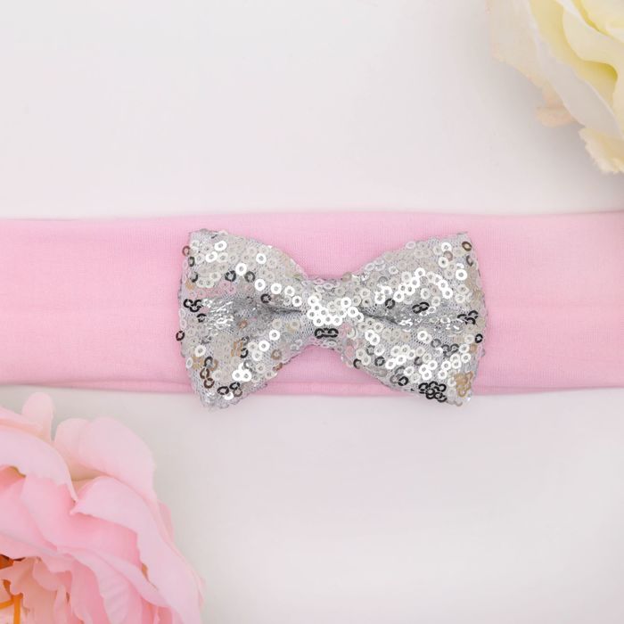 Набор Крошка Я "Маленькая принцесса" юбка и повязка на голову 3-5 лет, розов+серебро