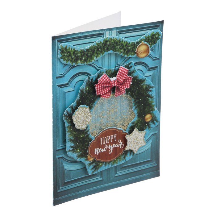 Открытка-шейкер «Новогодний венок», 11 × 15 см набор для создания